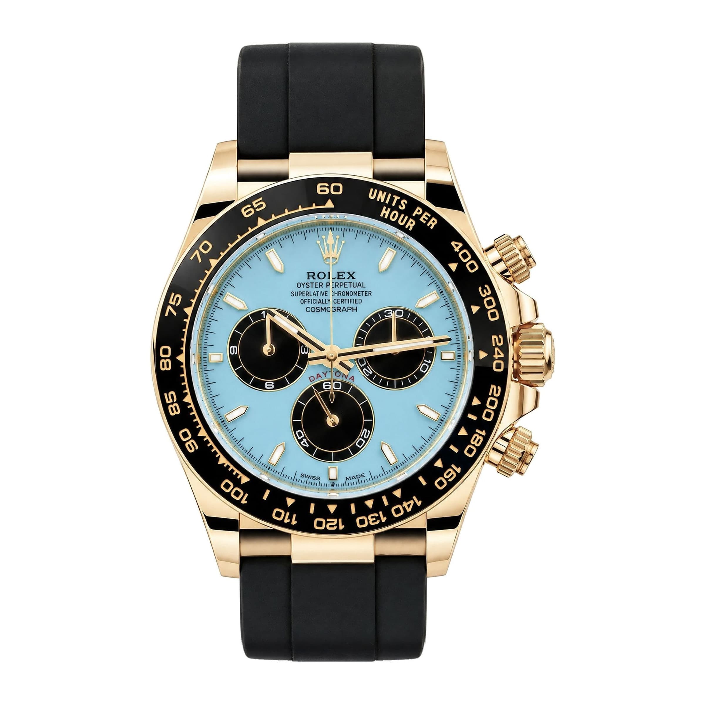 Rolex Cosmograph Daytona Turquoise Dial Ref. 126518LN · Yellow Gold · 40mm